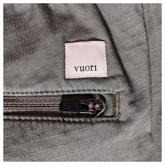 Vuori Pants S Womens Green Ripstop Jogger Hiking Cotton Stretch Regular Solid - Picture 3 of 4